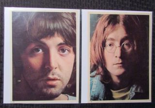 1968 Beatles White Album Photo Insert Set Of 4 Fn/fn,  John Lennon 7.  75x10.  5 "