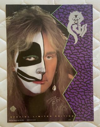 Kiss,  Peter Criss Cat 1 Promotion Poster From 1993.  Number 1929