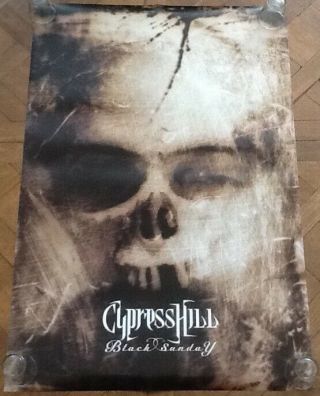 Cypress Hill Black Sunday Two Sided Promo Poster Ruffhouse Records 1993