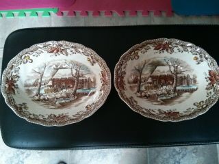 Johnson Brothers Country Life 2 Oval Vegetable Bowls For Kollectingkathy