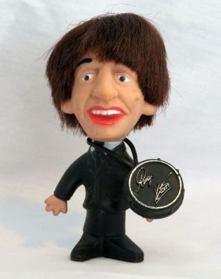 Vintage 1964 Beatles Ringo Starr Remco Doll Figure W/ Drum