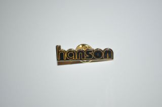 Rare Hanson Name Logo Lapel Pin