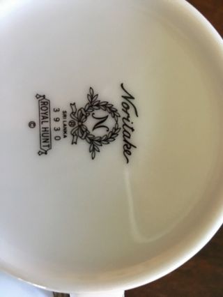 Set of 2 Coffee Mugs Noritake ROYAL HUNT 3930 Pattern 10 fl oz 6