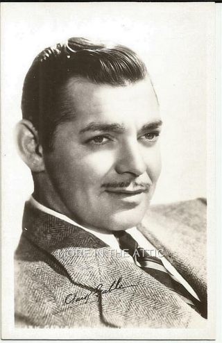 Young Handsome Clark Gable Vintage Uk Issued Rppc 6