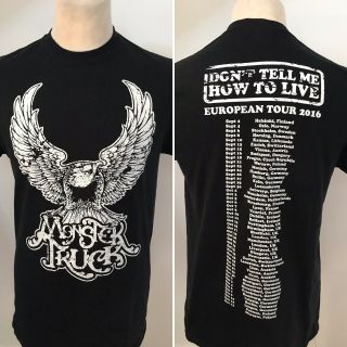 Monster Truck 2016 European Tour T Shirt Size Medium