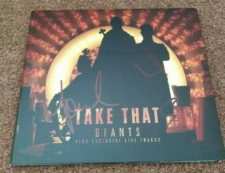 Take That Hand Signed Giants Cd Autograph