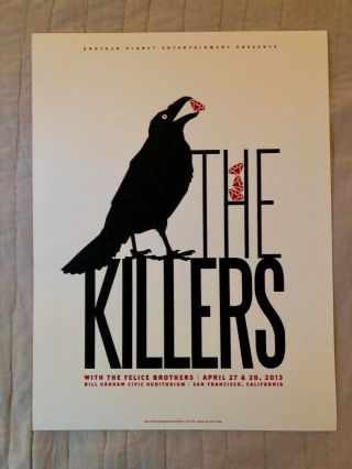 The Killers Concert Poster - San Francisco,  Ca - Bill Graham Civic Auditorium