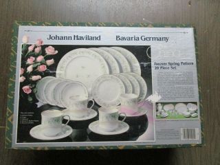 Johann Haviland Bavaria Germany Fine China Forever Spring 20 Piece Set