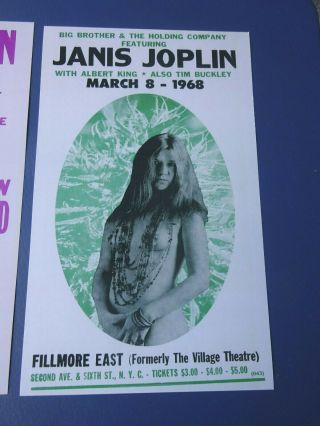 2 Different Janis Joplin Posters,  20 by 12 Inches 2