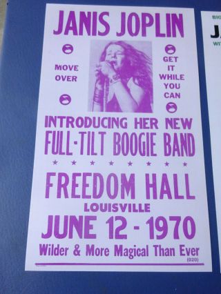 2 Different Janis Joplin Posters,  20 by 12 Inches 4