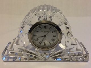 Waterford Ireland Crystal Quartz France Desk Clock.  - 1b945