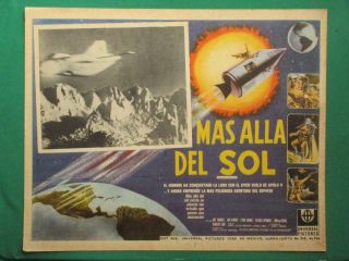 Journey To The Far Side Of The Sun Sci - Fi Spaceman Spaceship Mexico Lobby Card 4