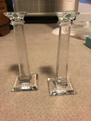 Tiffany Classic Square 10h Candle Holders