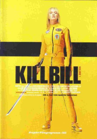Uma Thurman,  David Carradine _2x KILL BILL (Vol.  I,  II) _16/20page movie programs 2