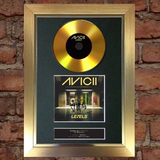 Gold Disc Avicii Levels Signed Autograph Mounted Print A4 168
