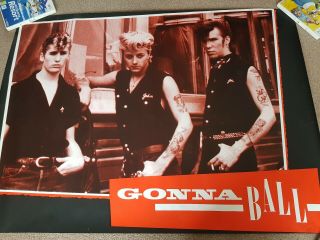 Rockabilly Stray Cats Gonna Ball Poster 101.  5cms Wide X 75cms Tall