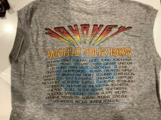 Journey - Vintage 1983 Frontiers World Tour Sleeveless T - Shirt Large 2