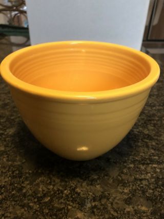 Vintage Fiesta Ware 3 Yellow Mixing Nesting Bowl