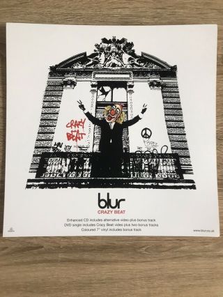 Blur Crazy Beat Promo Poster Ultra Rare