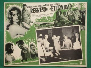 Robert Ryan Back To Eternity Anita Ekberg Rod Steiger Orig Mexican Lobby Card 2