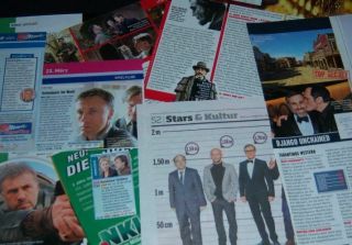 Christoph Waltz 25 Pc German Clippings Full Pages Daniel Craig