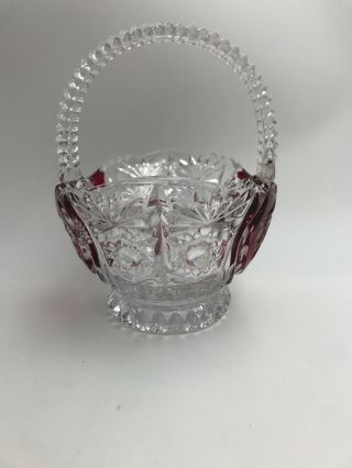 Vintage Anna Hutte Bleikristall Basket Lead Crystal 2