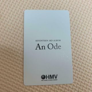 SEVENTEEN WONWOO 3rd Mini Album An Ode Japan HMV Limited Official Photo card a2 2