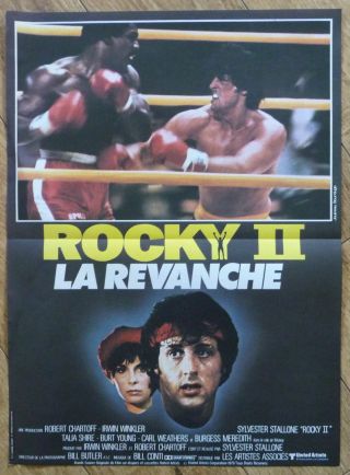 Rocky Ii Sylvester Stallone French Movie Poster 