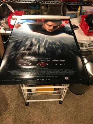 Man Of Steel Movie Theatre Poster 27x40 D/s Superman Henry Cavill Amy Adams Dc.