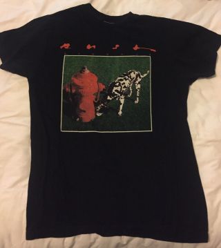 Offical Rare 20th Anniversary Of Rush Vintage T Shirt Signals World Tour.