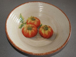 Williams Sonoma - Italy - Jardin Potager - Pasta Bowl 10 " - Tomatoes