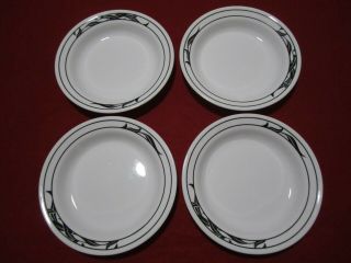 Corelle Lyric Pattern 8 1/2 " Flat Rimmed Soup Plate Pasta Bowl