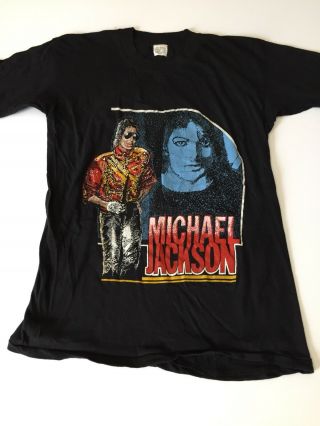Vintage 1980s Michael Jackson Unworn T - Shirt Size Large (37)