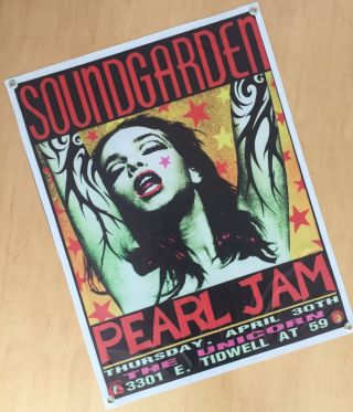 Soundgarden Pearl Jam promo banner Kozik nt poster 2