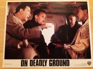 On Deadly Ground Set Of 2 Lobby Cards 1994 (11×14) Steven Segal