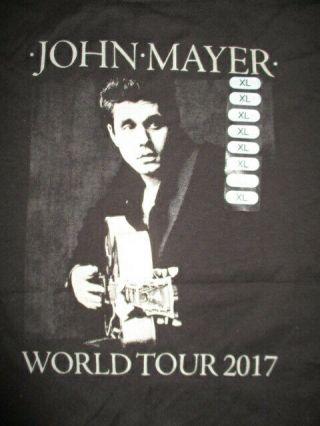 2017 John Mayer World Concert (youth Xl) T - Shirt W/ Tags