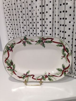 Charter Club Winter Garland Holiday Serving Platter Perfect