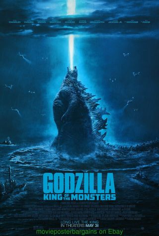 Godzilla King Of Monsters Movie Poster Ds 27x40 Final Style 2018