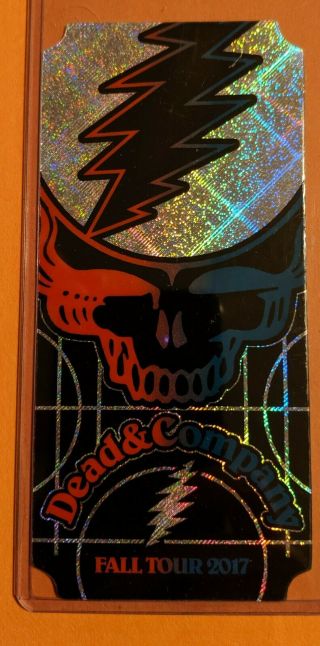 Dead And Company Fall 2017 Vip Commemorative Lenticular Ticket And Lanyard Set