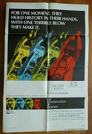 1972 Orig 27  X41  Movie Poster  The Assassination Of Trotsky  Richard Burton