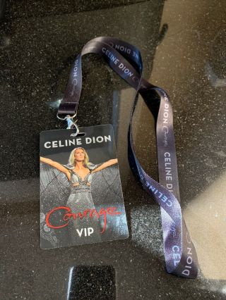 Celine Dion Courage Tour 2019 Cincinnati Lanyard Vip