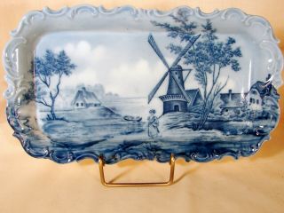 Old Rosenthal Delft St.  Cloud Blue On White Hp 