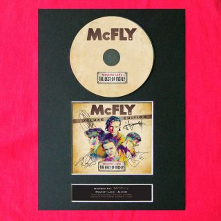 Mcfly Memory Lane Album Signed Cd Cover Mounted A4 Autograph Print 18