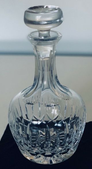 Vintage Atlantis Crystal Decanter Bottle W/stopper,  Portugal