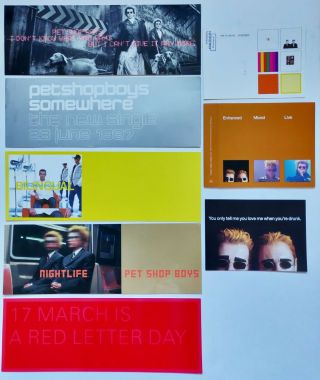 Pet Shop Boys Postcards /promo Cards