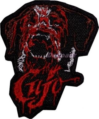 Cujo Logo Embroidered Patch Horror Movie Stephen King St.  Bernard Killer Dog