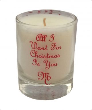 Mariah Carey All I Want For Christmas Vanilla Scented Candle Official Merch