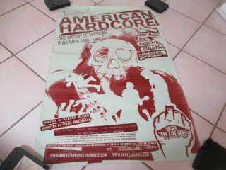 Vintage American Hardcore The Movie Poster Punk Black Flag Circle Jerks Doa
