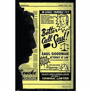 Better Call Saul - Ad Poster 61x91cm Saul Goodman Breaking Bad