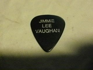 Jimmie Lee Vaughan Guitar Pick The Fabulous Thunderbirds Black & Silver 1980 